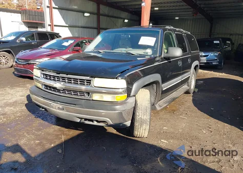 2002 Chevrolet Suburban 1500 Lt из США, поврежденный, VIN 3GNFK16Z92G358932